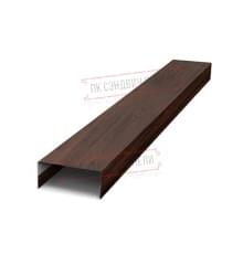 Крепежная планка нижняя Texas 0,45 Print Elite Choco Wood