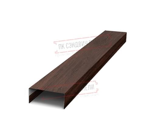 Крепежная планка нижняя Texas 0,45 Print Elite Choco Wood Крепежная планка нижняя Texas 0,45 Print Elite Choco Wood