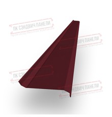 Забор-жалюзи S 58х120 мм, ПЭ, Ral 3005 - 0,35мм.