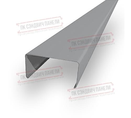 Декоративная планка П - 60х30, ПЭ, Ral 7004 - 0,35мм