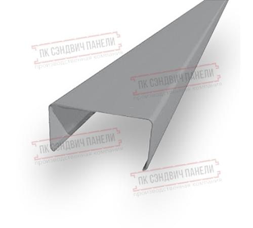 Декоративная планка П - 60х30, двухсторонний ПЭ, Ral 7004 - 0,45мм
