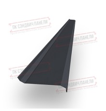 Забор-жалюзи S 58х120 мм, ПЭ, Ral 7024 - 0,45мм.