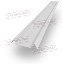 Декоративная планка М - 60х20, двухсторонний ПЭ, Ral 9003 - 0,5мм