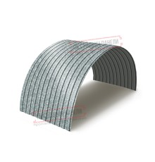 Профнастил МП10ПГ-0.5, Ширина-1100, Оцинкованный