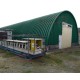 Профнастил H112ПГ-0.65, для бескаркасных ангаров, Полиэстер RAL 6005.