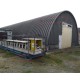 Профнастил H112ПГ-0.65, для бескаркасных ангаров, Полиэстер RAL 7024.