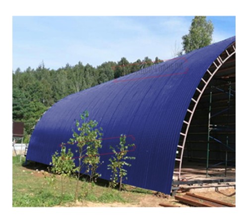 Профнастил НС35ПГ-0.45, Ширина-1100, Полиэстер RAL5002 Профнастил НС35ПГ-0.45, Ширина-1100, Полиэстер RAL5002