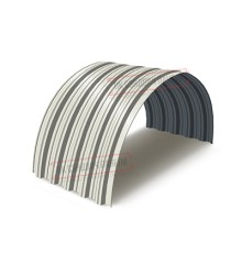 Профнастил НС35ПГ-0.5, Ширина-1100, Полиэстер RAL9003