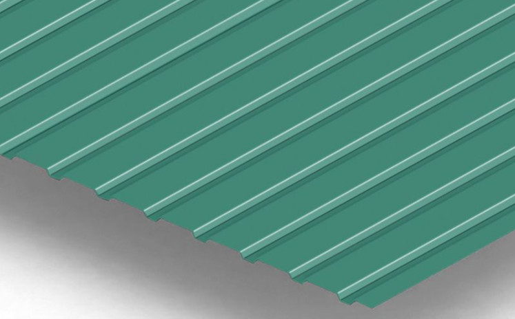Бирюзовый профнастил С15 RAL 5021