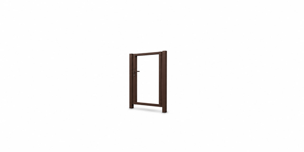 Калитка жалюзи 2.50х1 RAL 8017 без заполнения