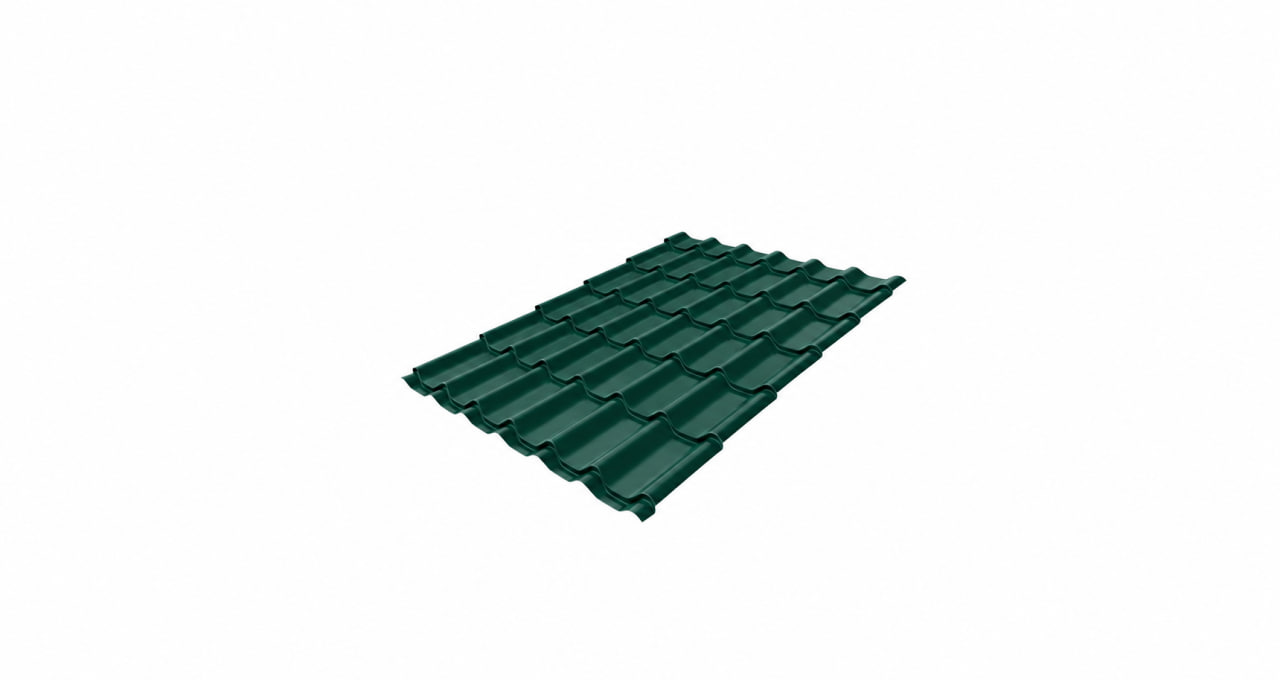 Металлочерепица Модерн RAL 6005 Drap 0.45
