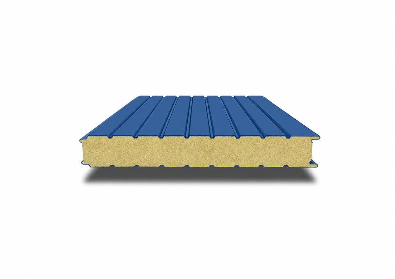 Стеновая сэндвич-панель 60 мм Гладкая металл 0.5/0.5 RAL 6005
