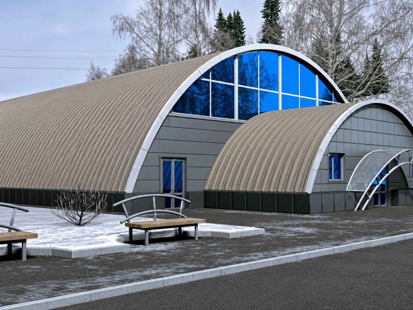 Коммерческие арочные панели